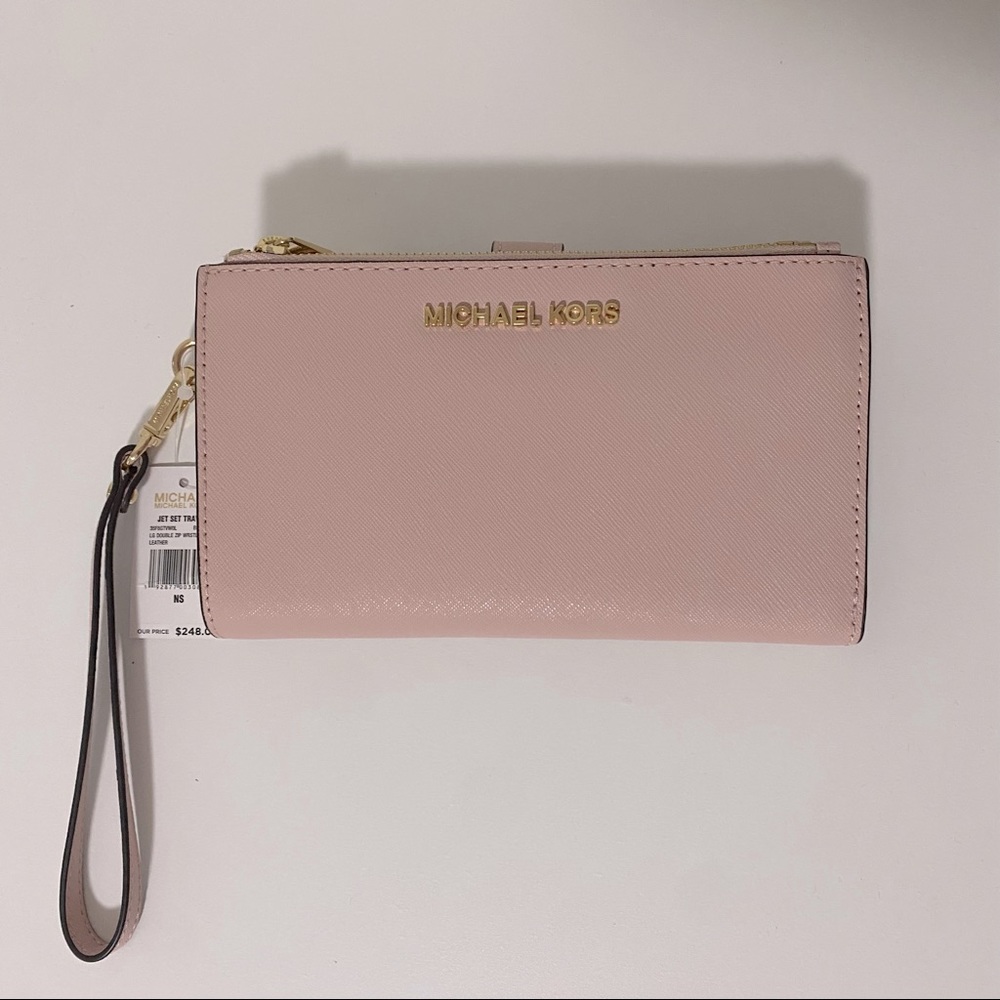 💝 Michael Kors: Jet set travel double zip wristlet 💝